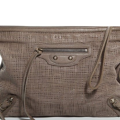 Balenciaga Natte Papier Clutch Greige 8 of 9