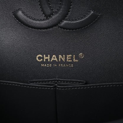 Chanel Caviar Quilted Medium Double Flap Dark Grey 6 of 10