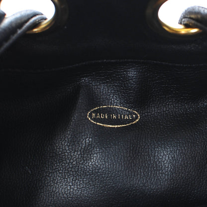 Chanel Lambskin CC Drawstring Bag Black 7 of 8