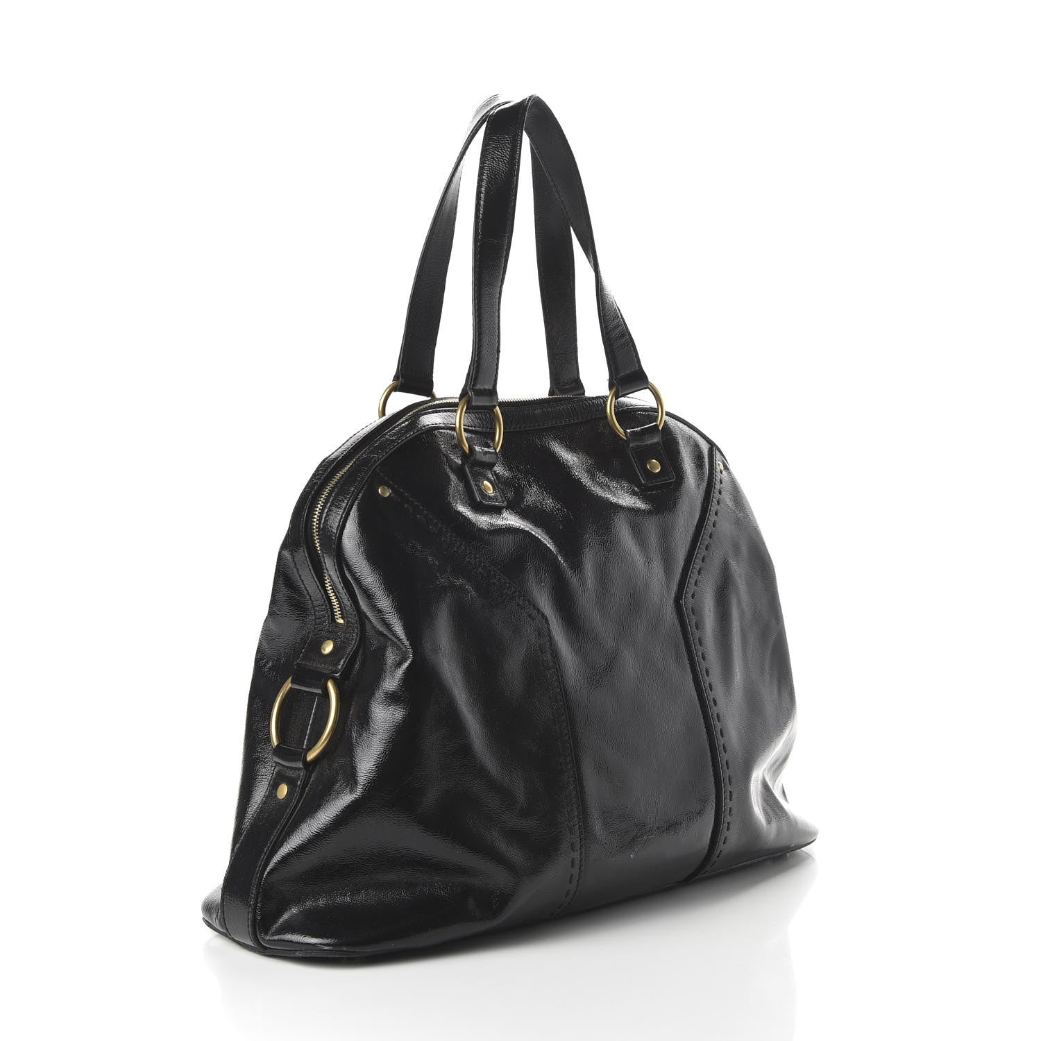 Saint Laurent Patent Oversized Muse Black 3 of 9