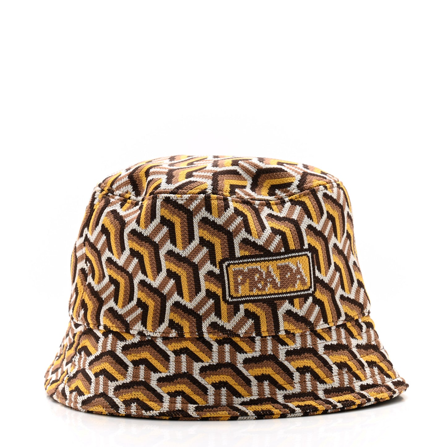 Shetland Chevron Racing Logo Womens Bucket Hat S Brown Multicolor