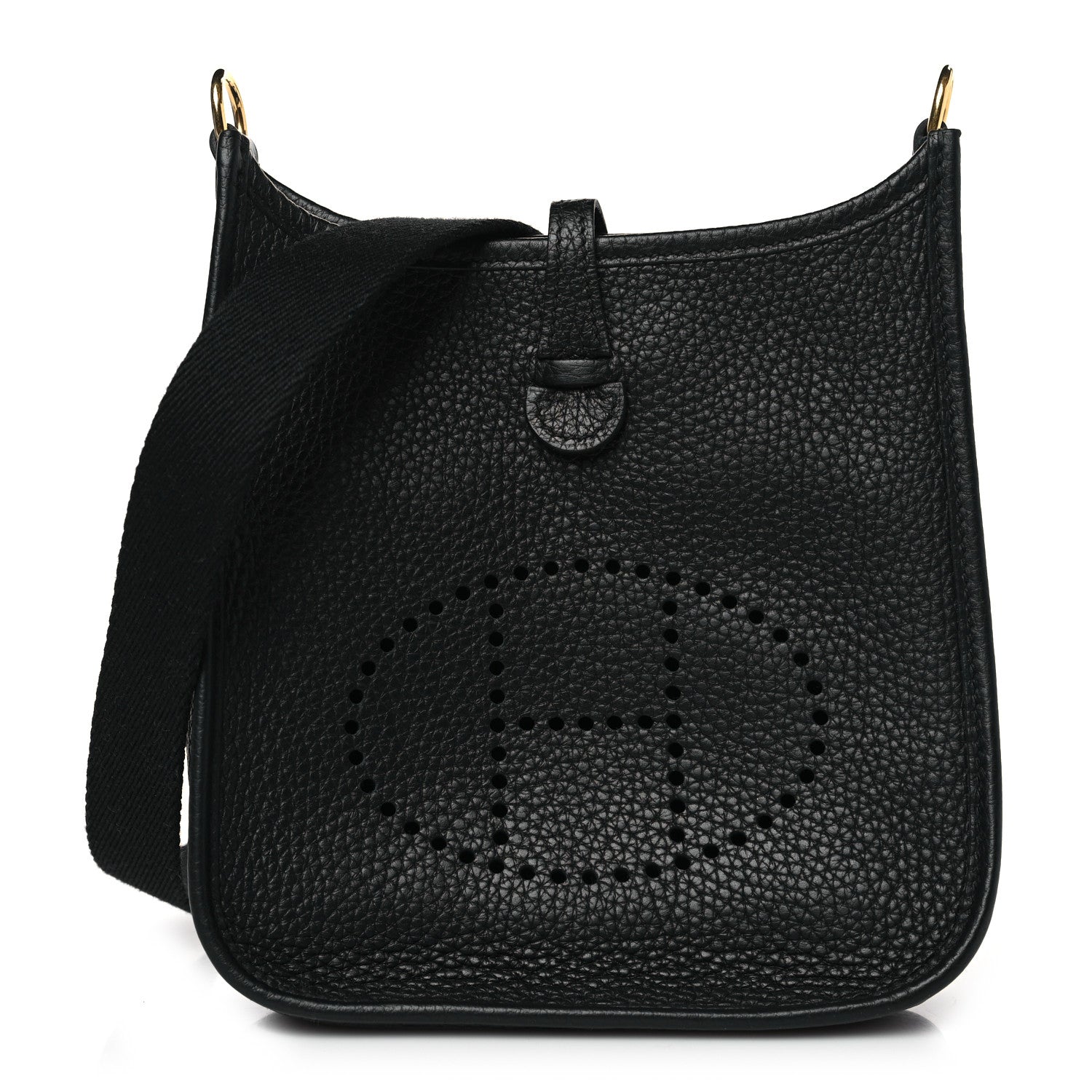Hermes Taurillon Clemence Evelyne TPM Black 1 of 9
