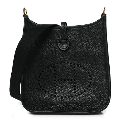 Hermes Taurillon Clemence Evelyne TPM Black 1 of 9