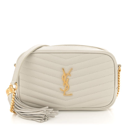 Saint Laurent Grain De Poudre Matelasse Monogram Mini Lou Camera Bag Crema Soft 1 of 11
