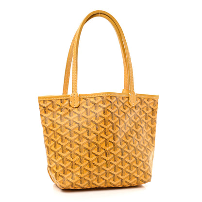 Goyard Goyardine Saint Louis Junior Jr PM Tote Yellow 3 of 12