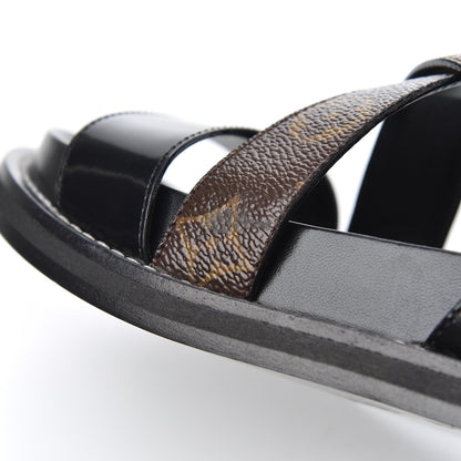 Louis Vuitton Monogram Crossroad Comfort Sandals 37 Black 13 of 13