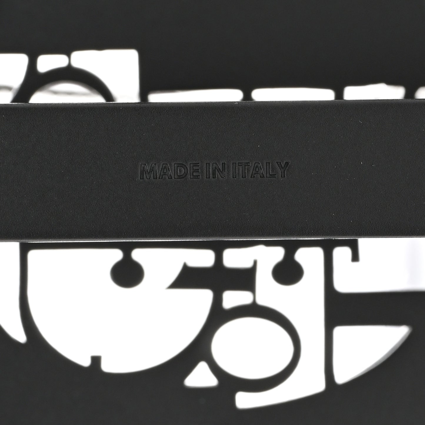 Metal CD Oblique 35mm Belt Buckle Black