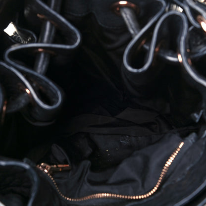 Alexander Wang Pebbled Lambskin Diego Bucket Black Rose Gold Hardware 5 of 13