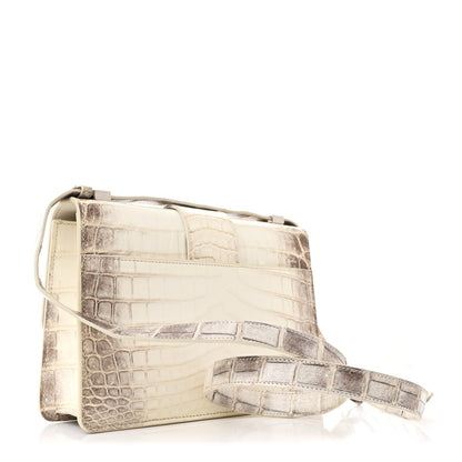 Christian Dior Niloticus Crocodile Himalaya 30 Montaigne Flap Bag Latte 3 of 10