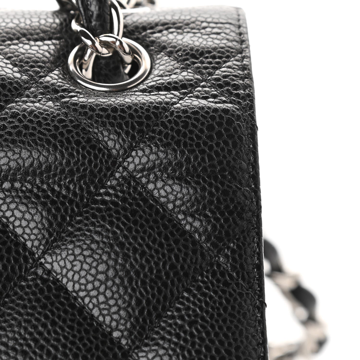 Chanel Caviar Quilted Jumbo Double Flap Black 13 of 15