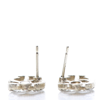 Chanel Metal Crystal CC Arrow Earrings Gold 5 of 8