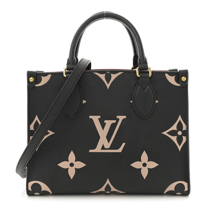 Louis Vuitton Empreinte Monogram Giant Onthego PM Black Beige 1 of 11