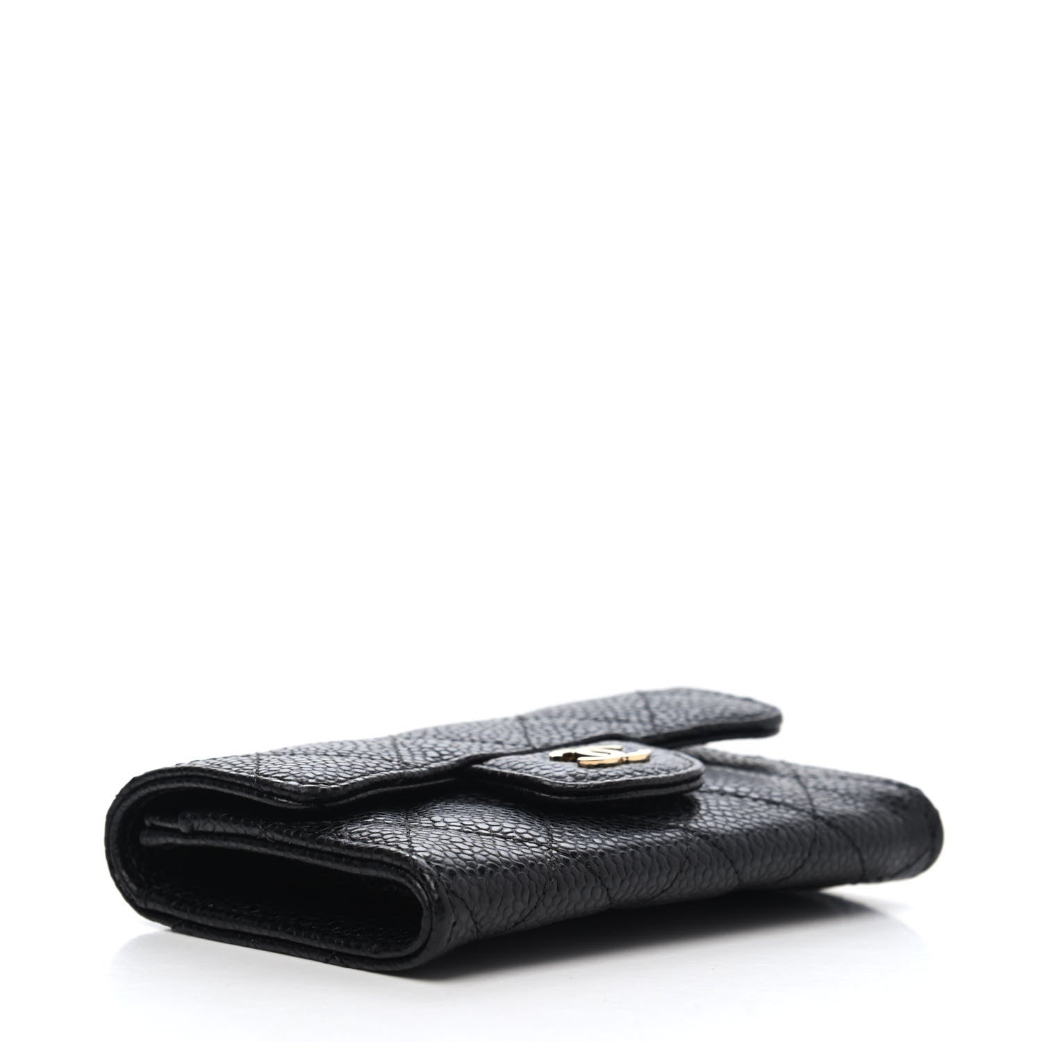 Chanel Caviar Quilted Flap Card Holder Black 3 of 4