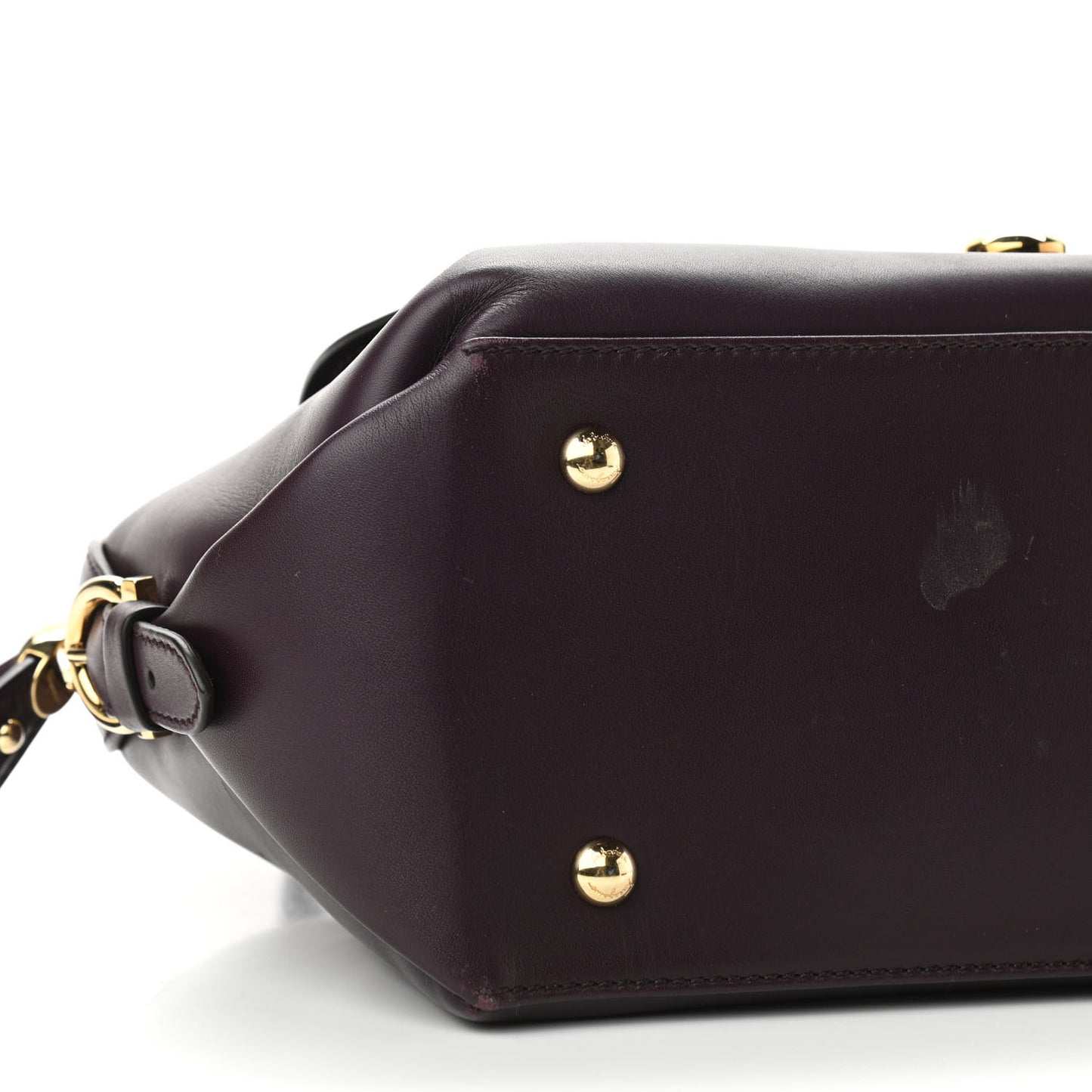 Calfskin Fiamma Bag Plum