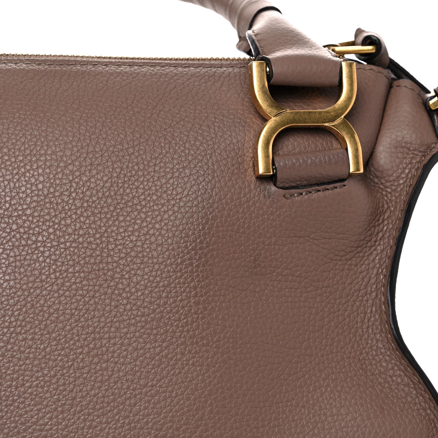 Calfskin Medium Marcie Satchel Desert Taupe