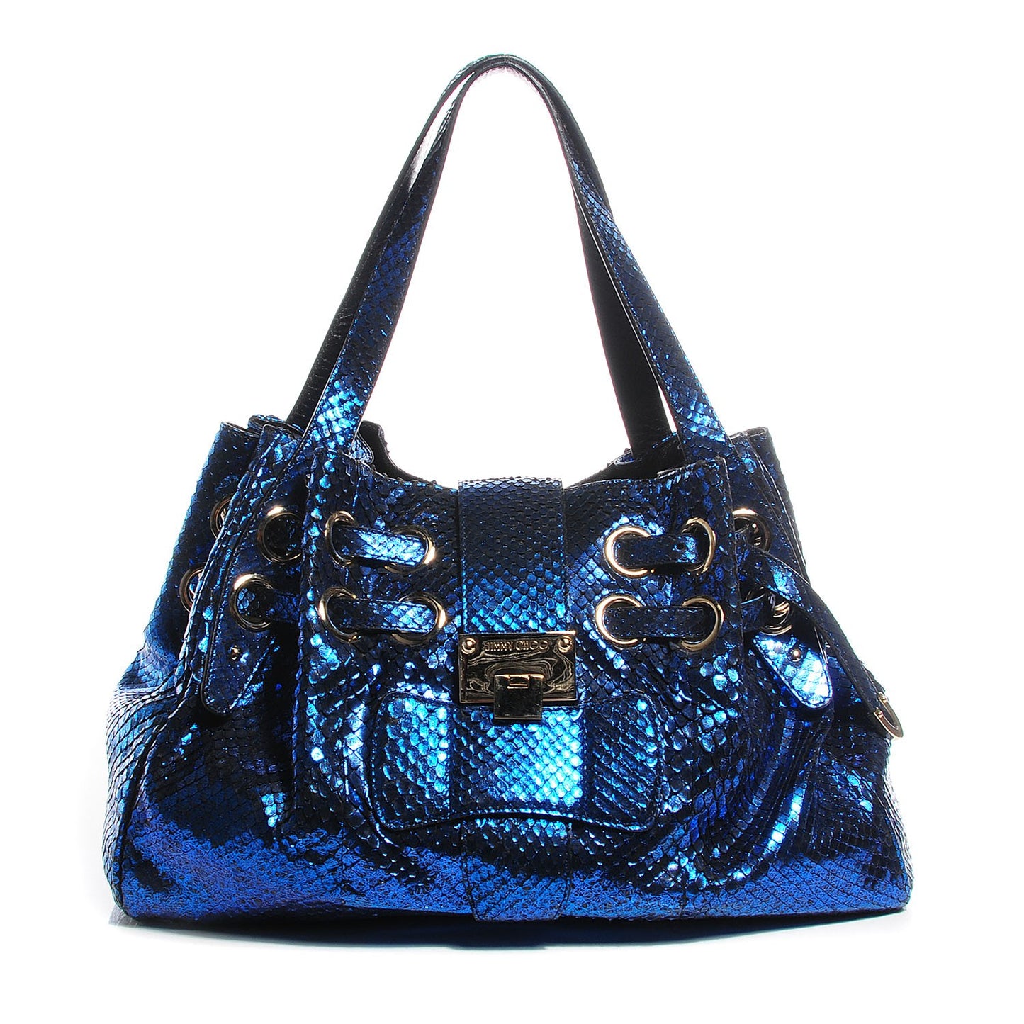 Metallic Python Ramona Blue