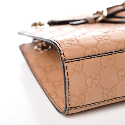 Gucci Guccissima Small Emily Chain Shoulder Bag Camelia 5 of 15