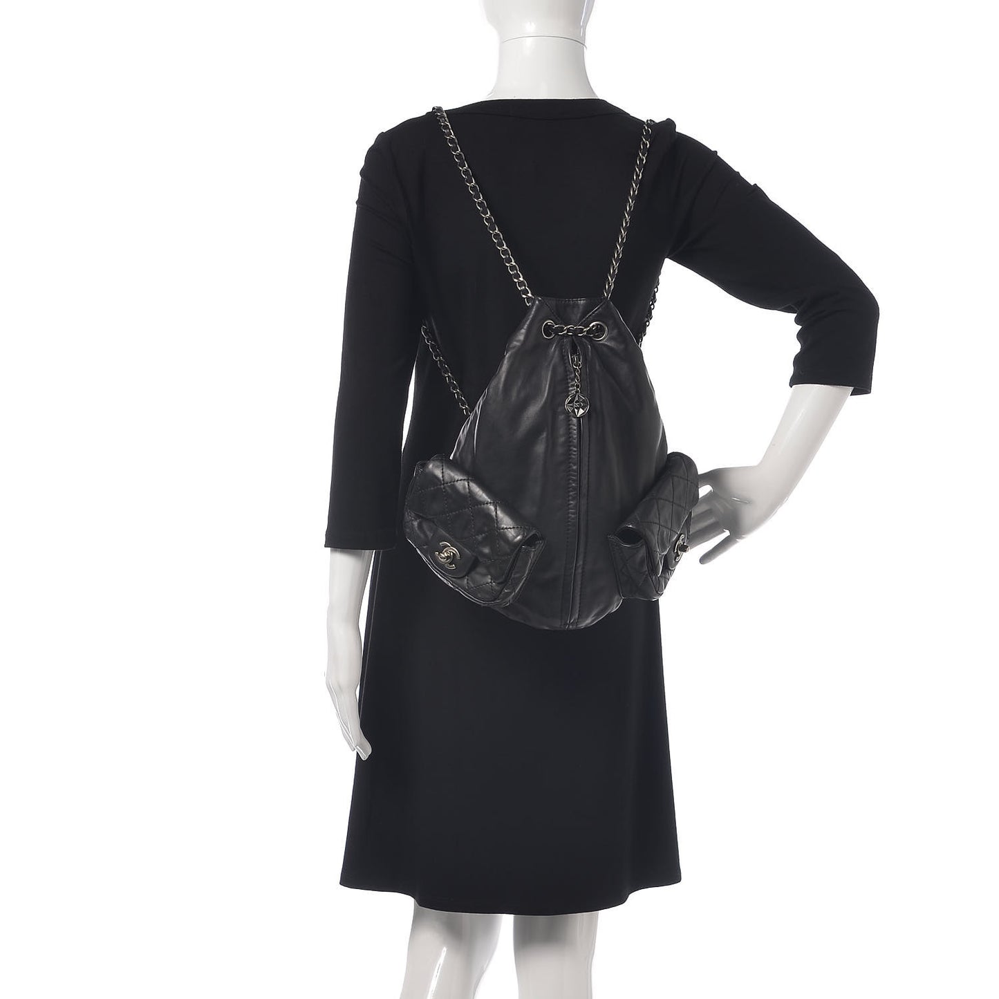 Calfskin Large Backpack Is Back Black