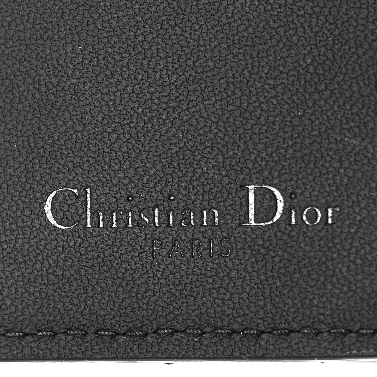 Ultra Matte Calfskin Small Lady Dior Flap Card Holder Black