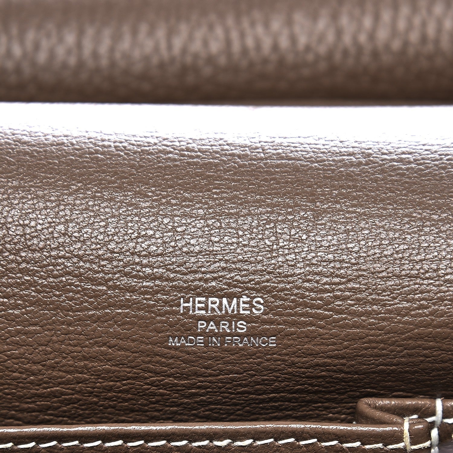 Hermes Taurillon Clemence Jypsiere 28 Etoupe 6 of 8