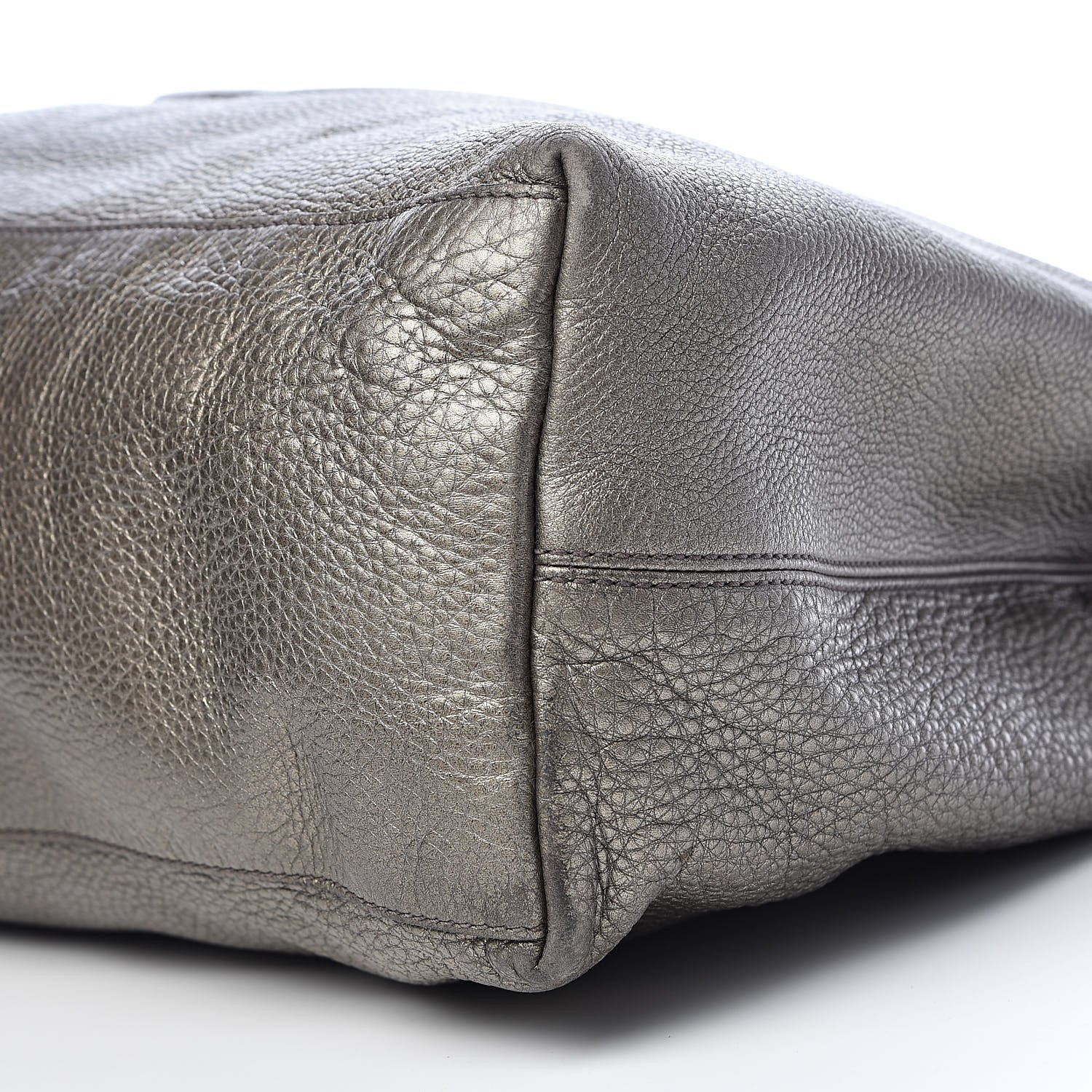 Gucci Metallic Pebbled Calfskin Large Soho Chain Shoulder Bag Sasso 15 of 16