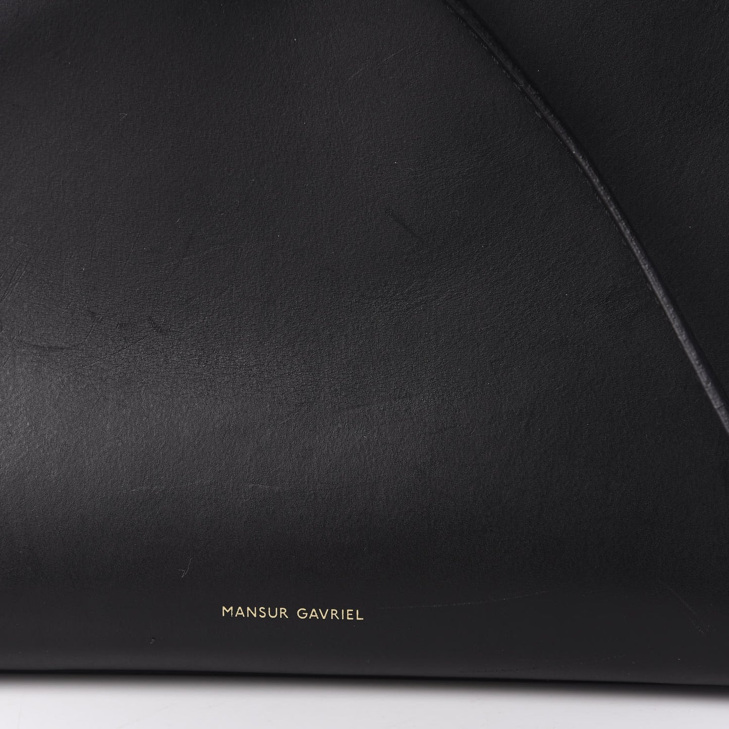 Vegetable Tanned Calfskin Mini Mini Sun Bag Black Flamma
