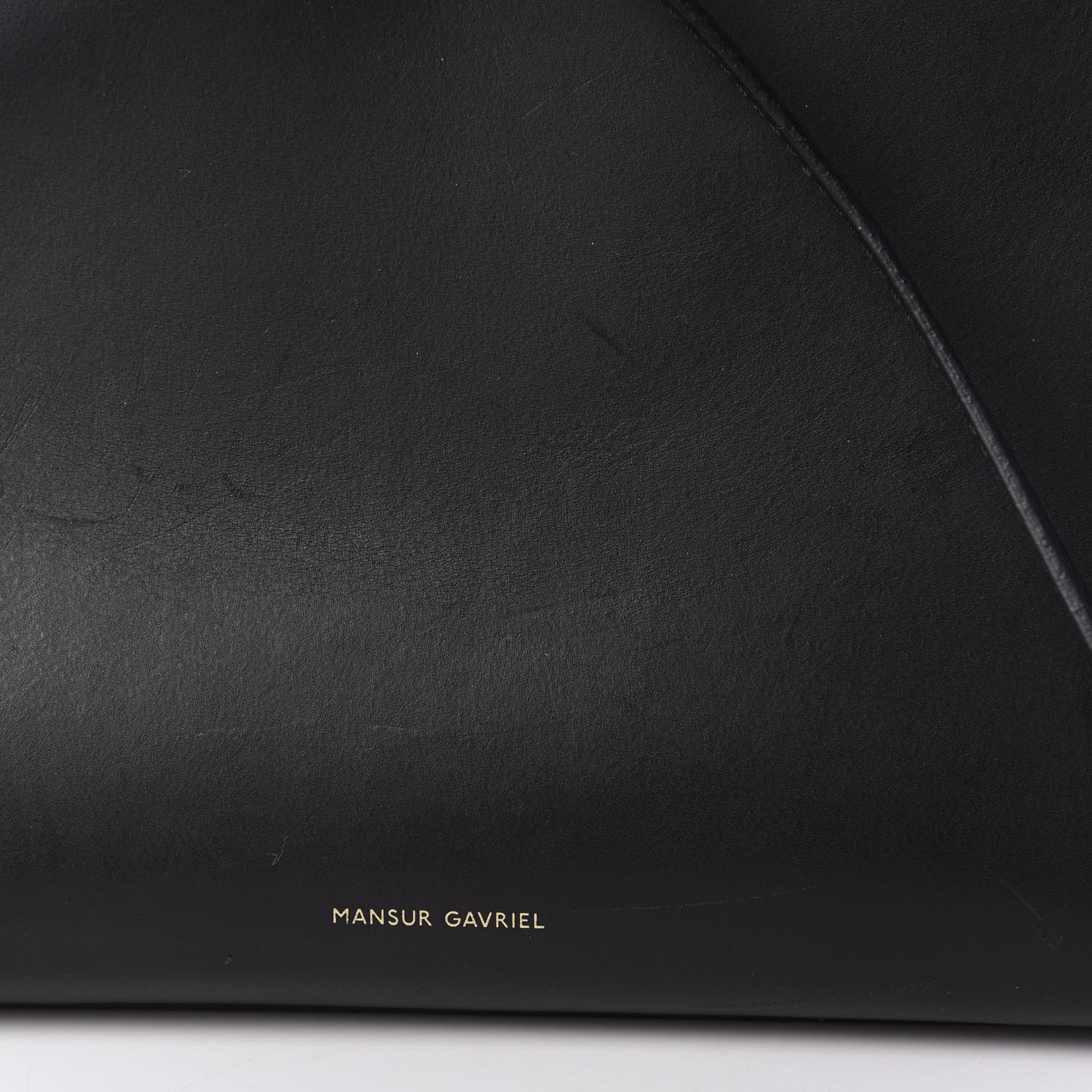 Mansur Gavriel Vegetable Tanned Calfskin Mini Mini Sun Bag Black Flamma 10 of 10