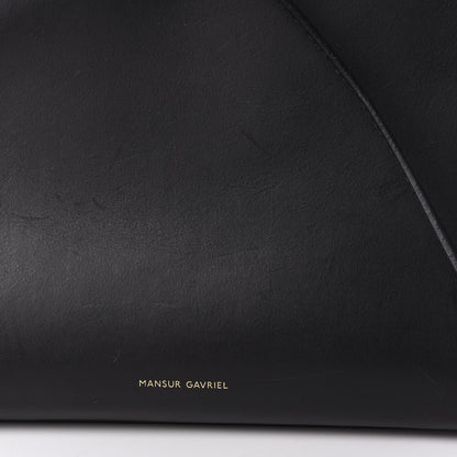 Mansur Gavriel Vegetable Tanned Calfskin Mini Mini Sun Bag Black Flamma 10 of 10