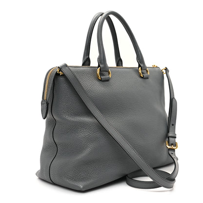 Prada Vitello Daino Satchel Marmo 3 of 11