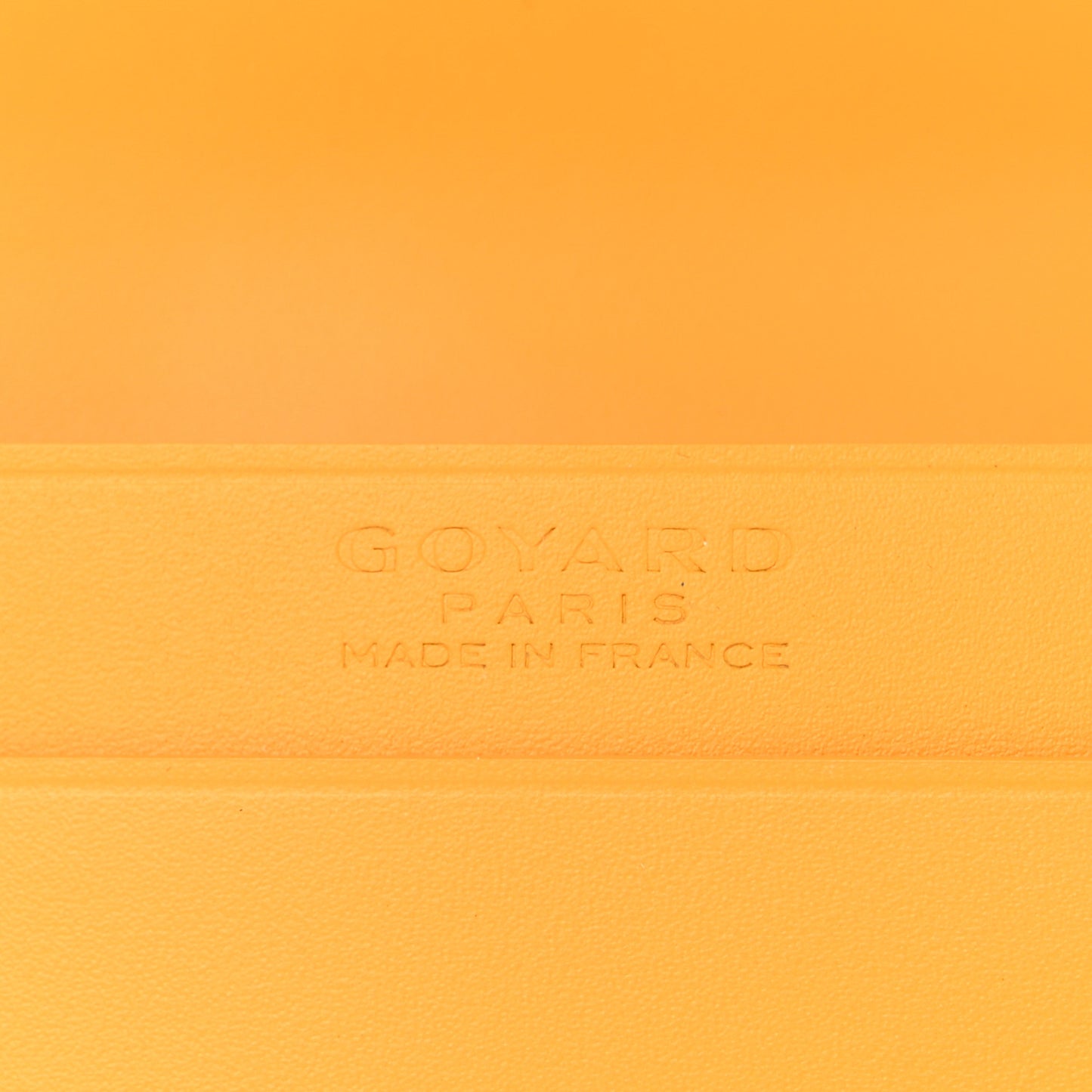 Goyardine Business Card Holder Yellow