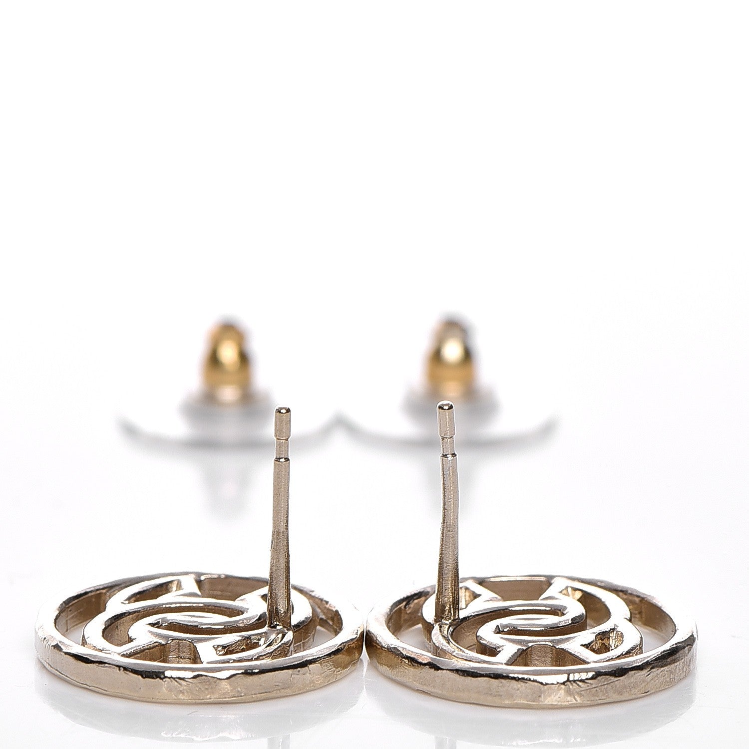 Chanel CC Earrings Gold 4 of 5