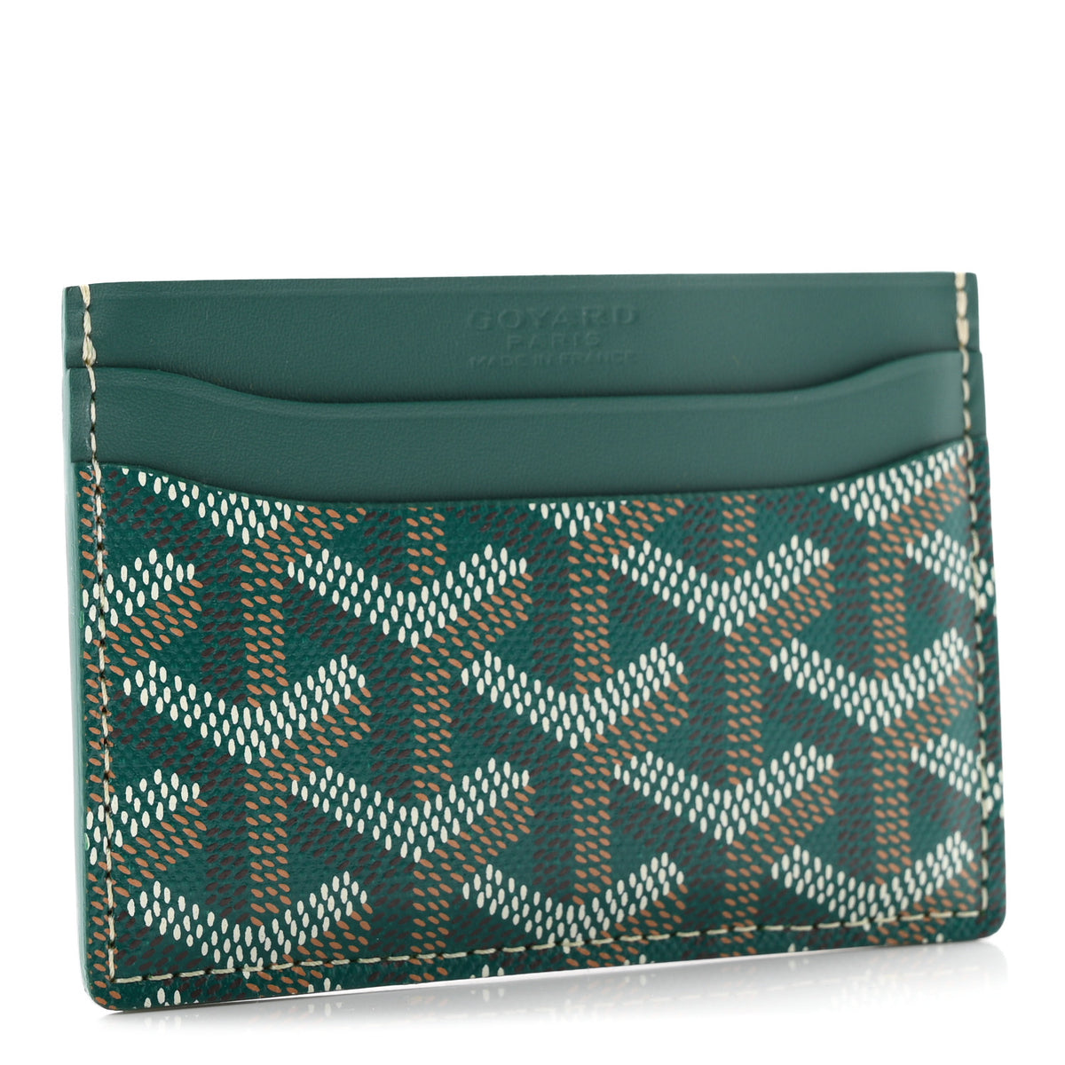 Goyardine Saint Sulpice Card Holder Green