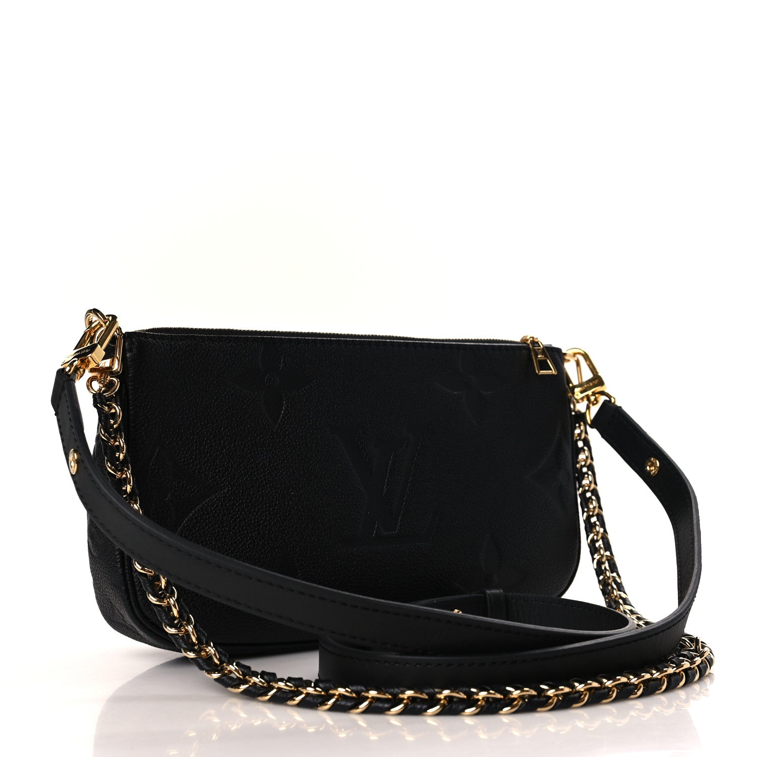 Louis Vuitton Empreinte Monogram Giant Multi Pochette Accessories Black 2 of 7