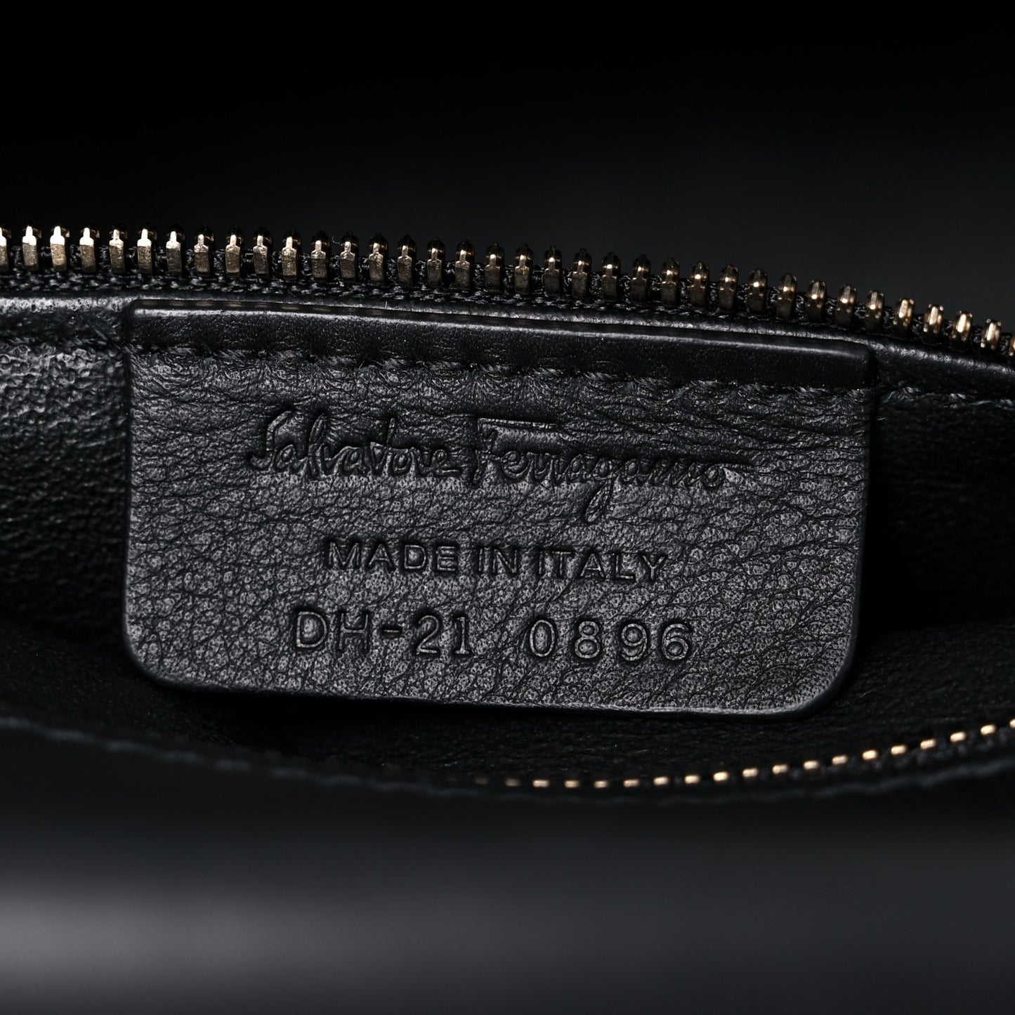Calfskin Frame Satchel Black
