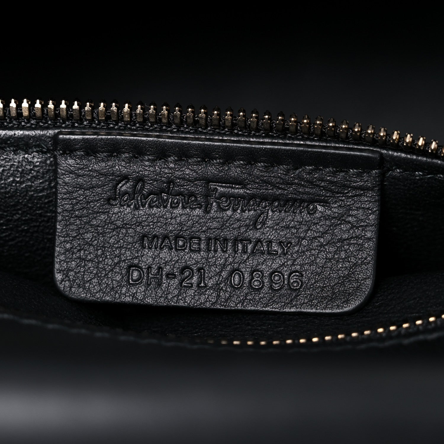 Salvatore Ferragamo Calfskin Frame Satchel Black 7 of 12