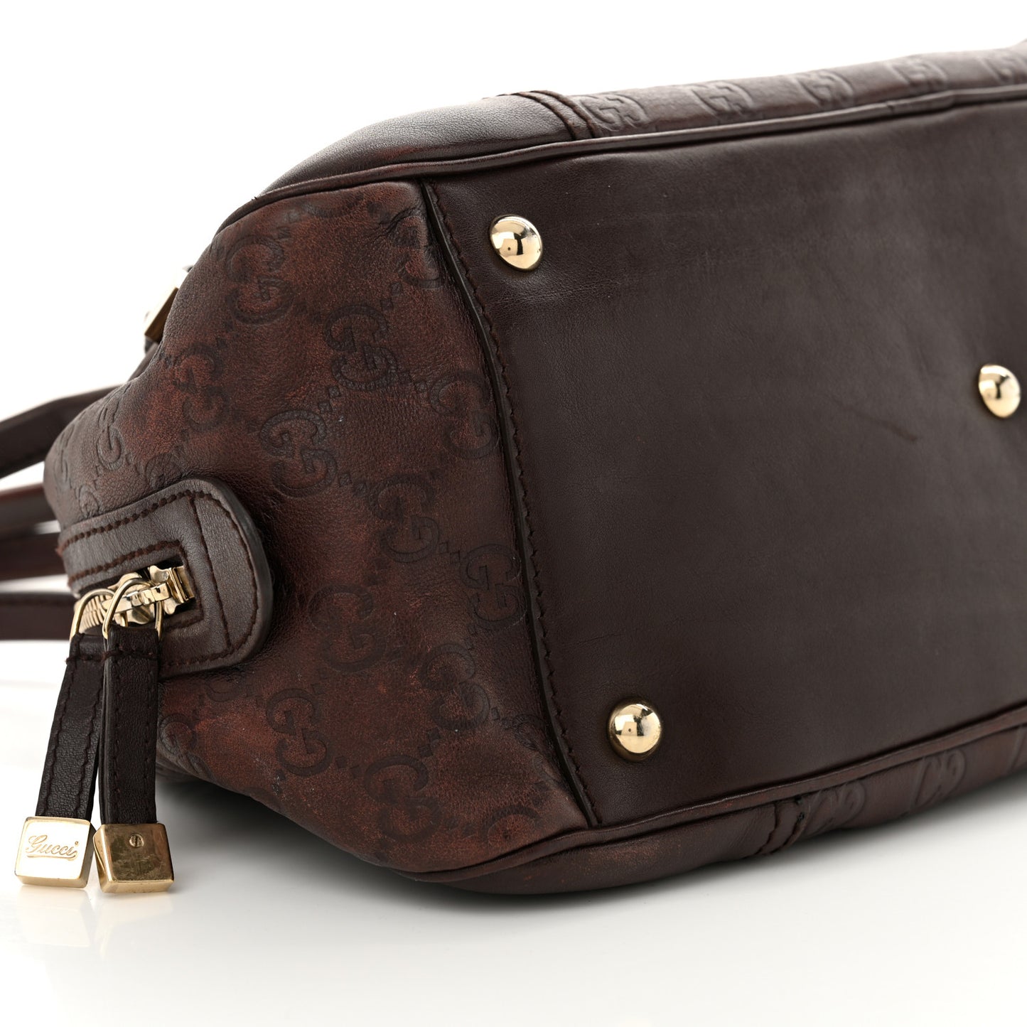 Guccissima Small Princy Satchel Brown