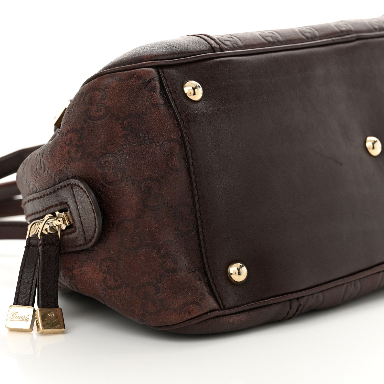 Gucci Guccissima Small Princy Satchel Brown 9 of 14