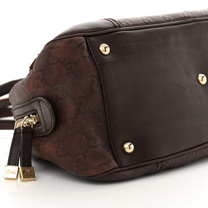 Gucci Guccissima Small Princy Satchel Brown 9 of 14
