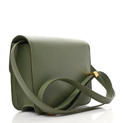 Celine Liege Calfskin Teen Classic Box Flap Bag Light Khaki 3 of 10