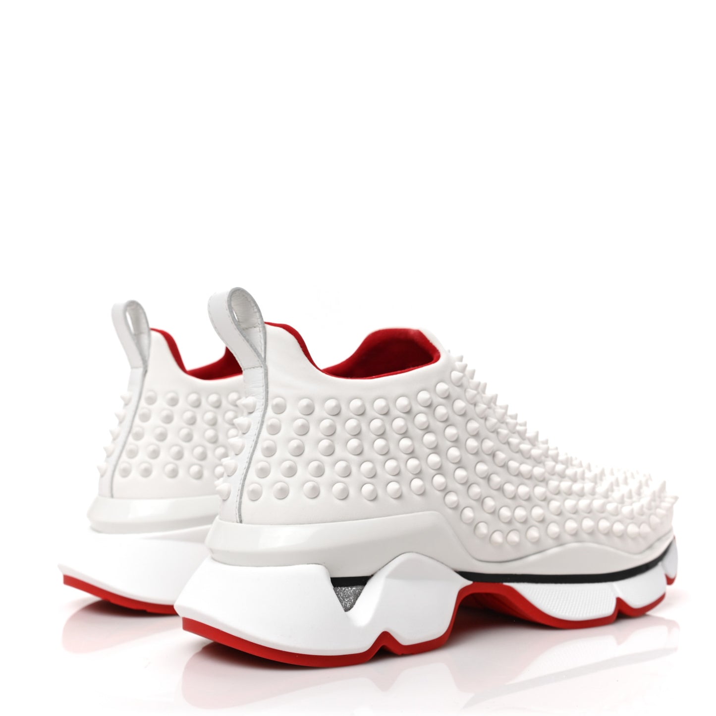 Neoprene Spike Sock Donna Flat Sneakers 39 White Snow