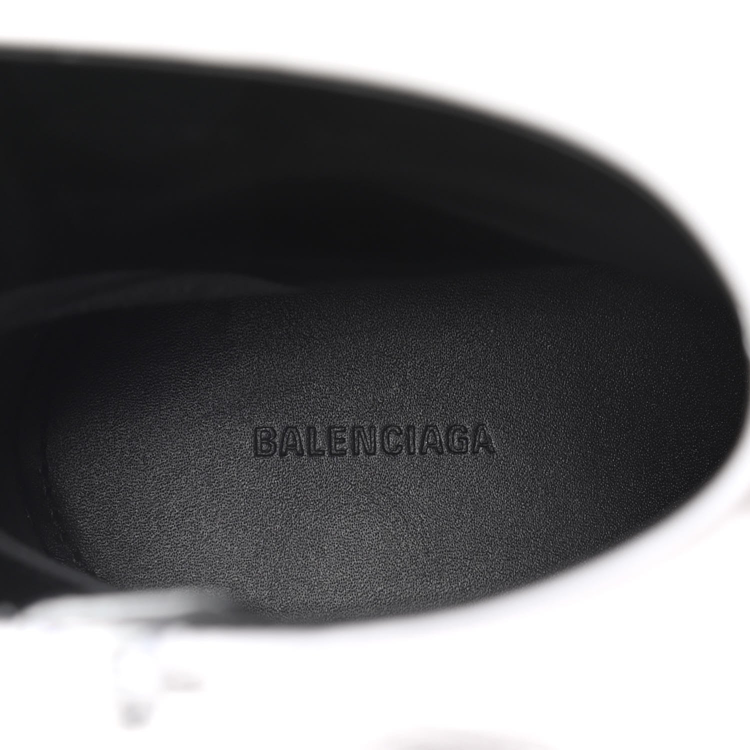 Balenciaga Sheepskin Typo Ankle Booties 38.5 White 8 of 10