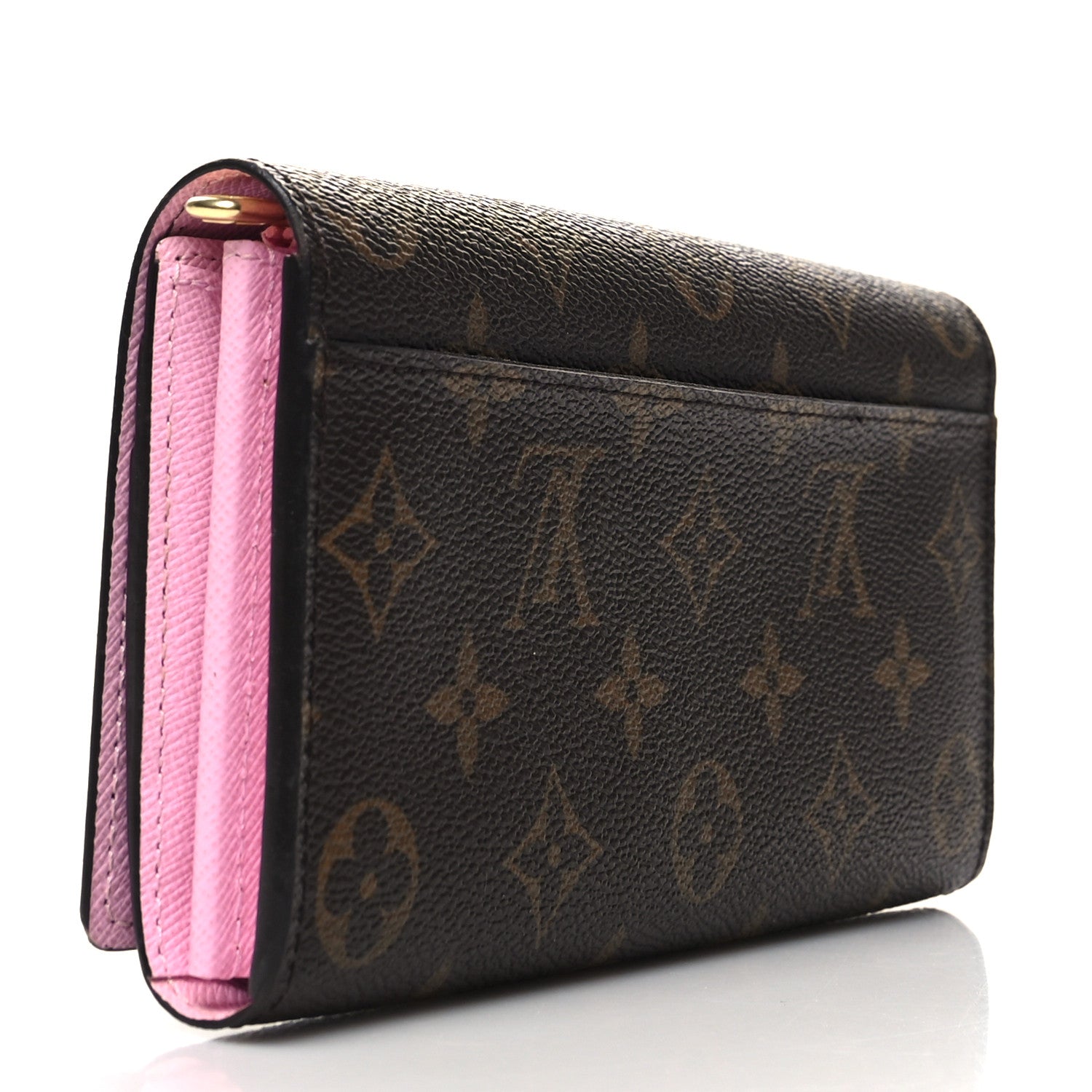 Louis Vuitton Monogram 2016 Christmas Animation Sarah Wallet Rose Ballerine 3 of 10