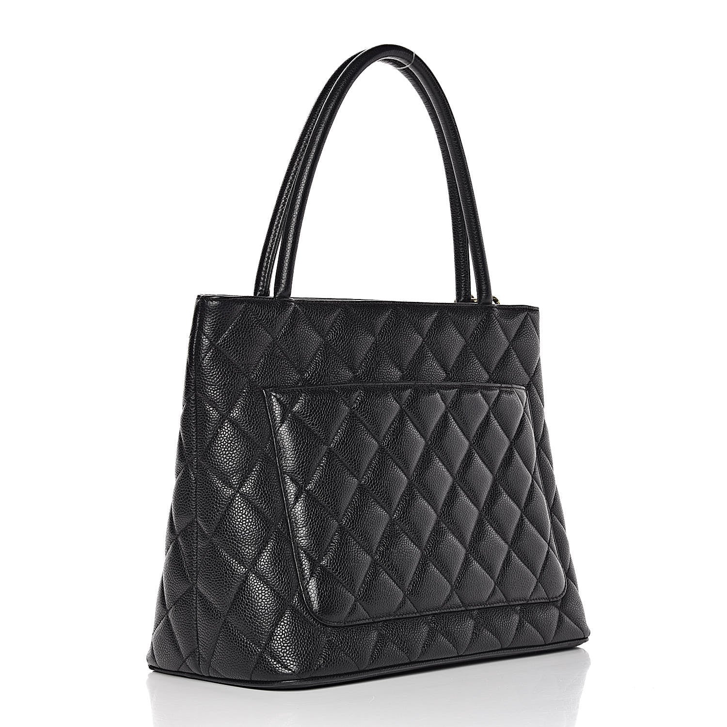 Chanel Caviar Quilted Medallion Tote Black 3 of 14