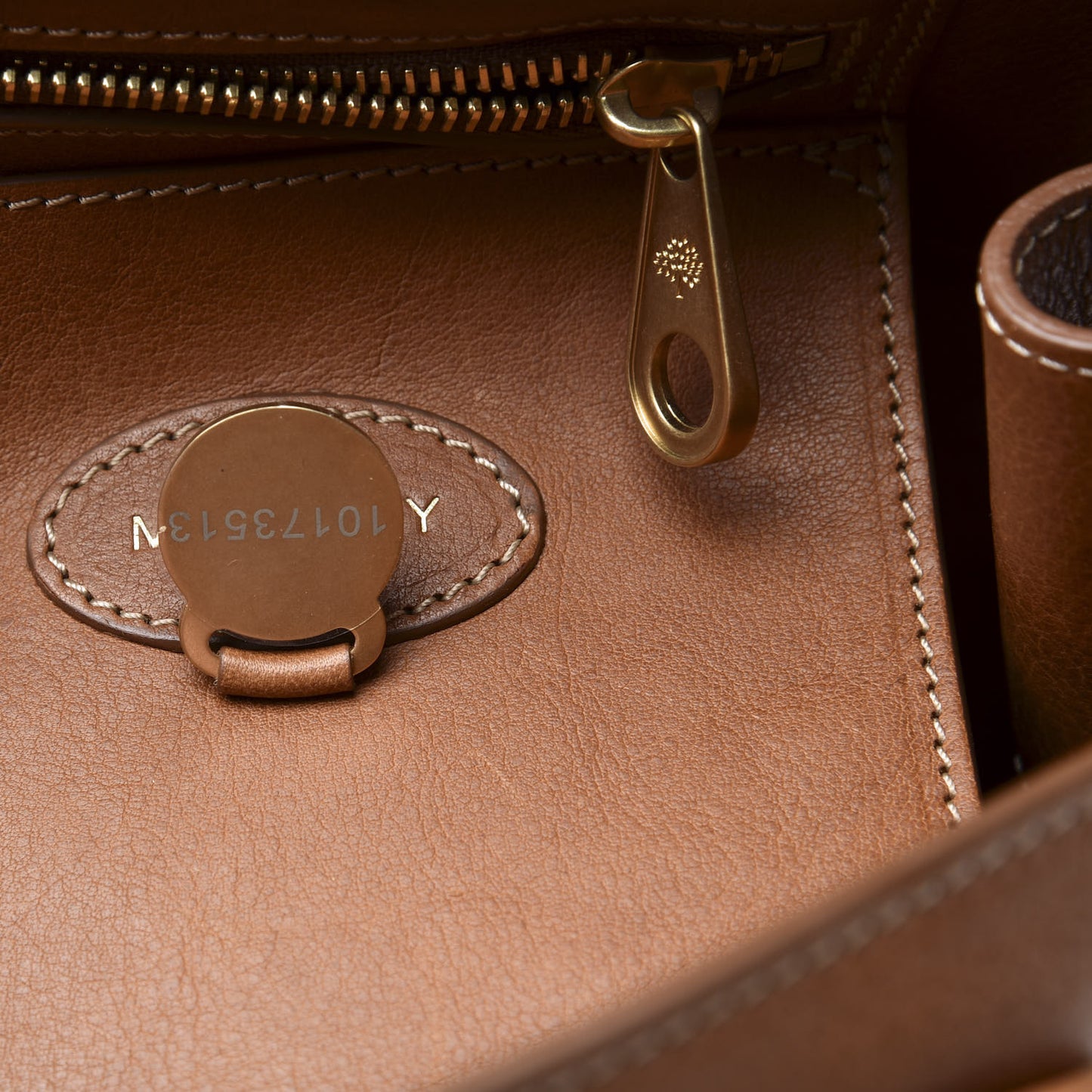 Natural Leather Bayswater Oak