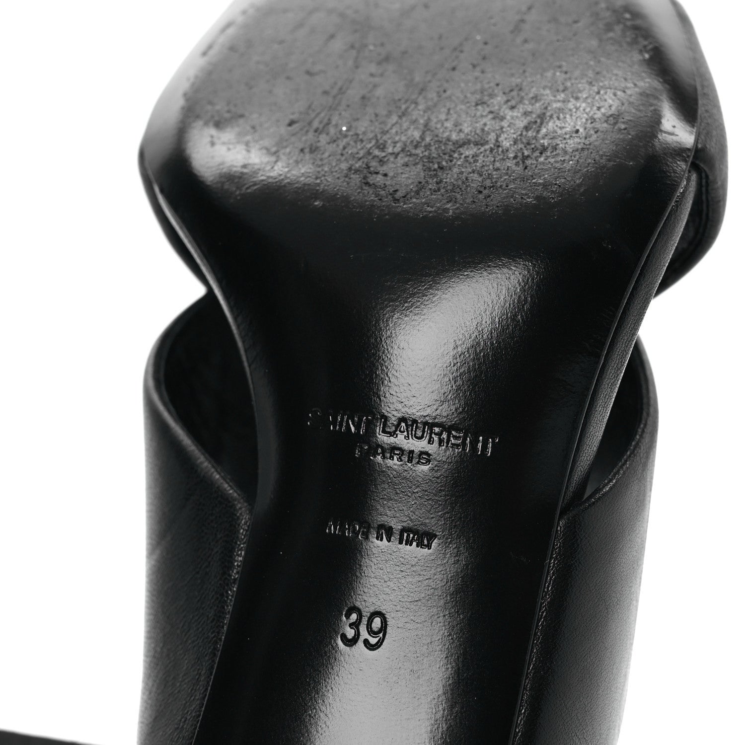 Saint Laurent Calfskin LouLou 70 Mules 39 Black 8 of 10