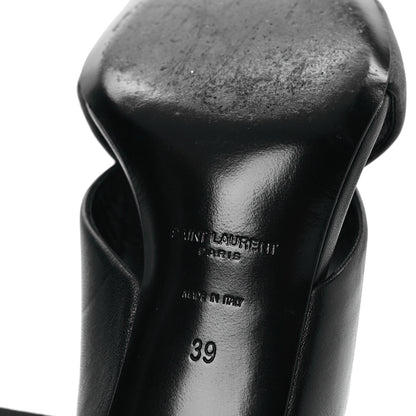 Saint Laurent Calfskin LouLou 70 Mules 39 Black 8 of 10