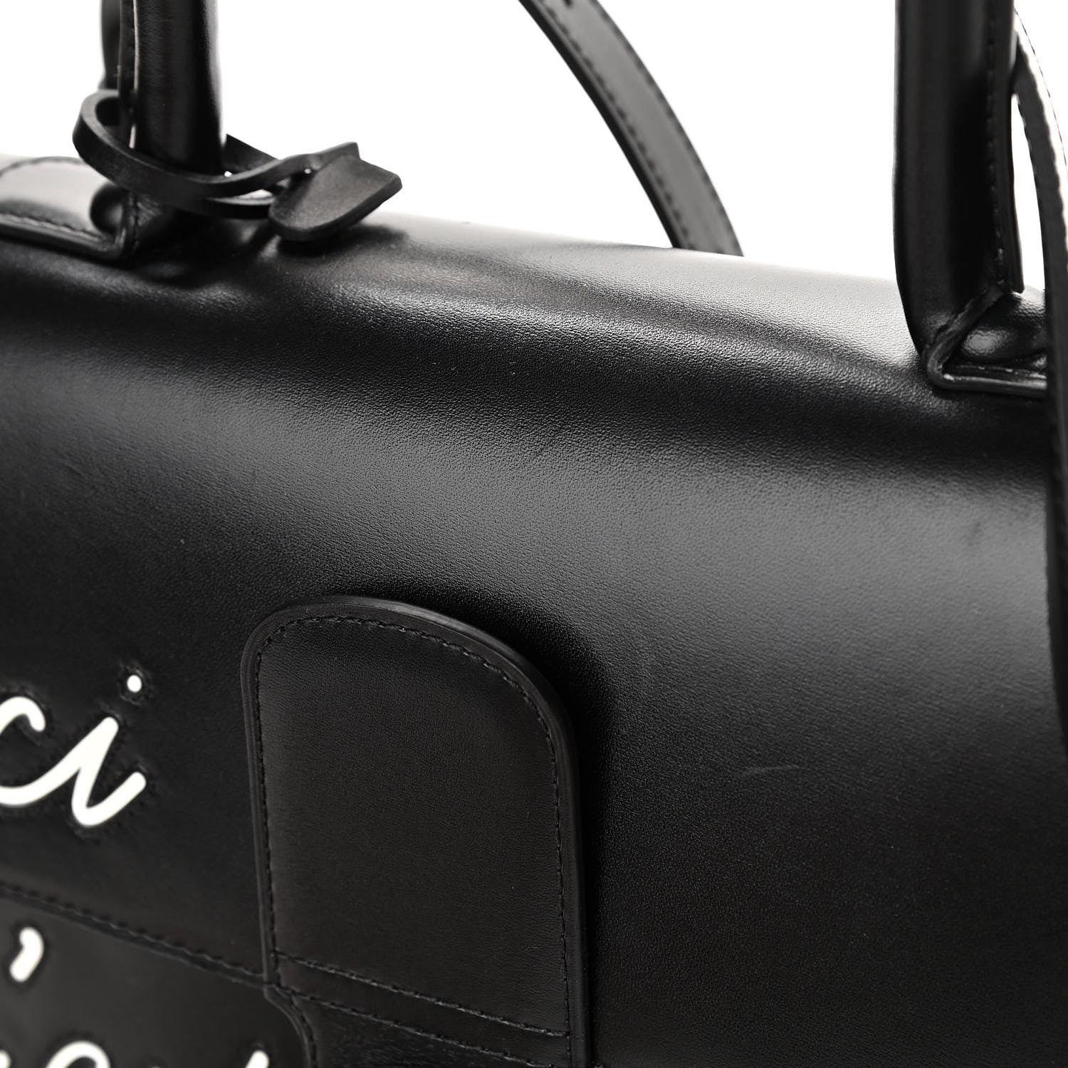 Delvaux Calfskin MM L'Humour Brillant Satchel Black 13 of 13