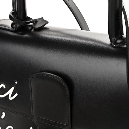 Delvaux Calfskin MM L'Humour Brillant Satchel Black 13 of 13