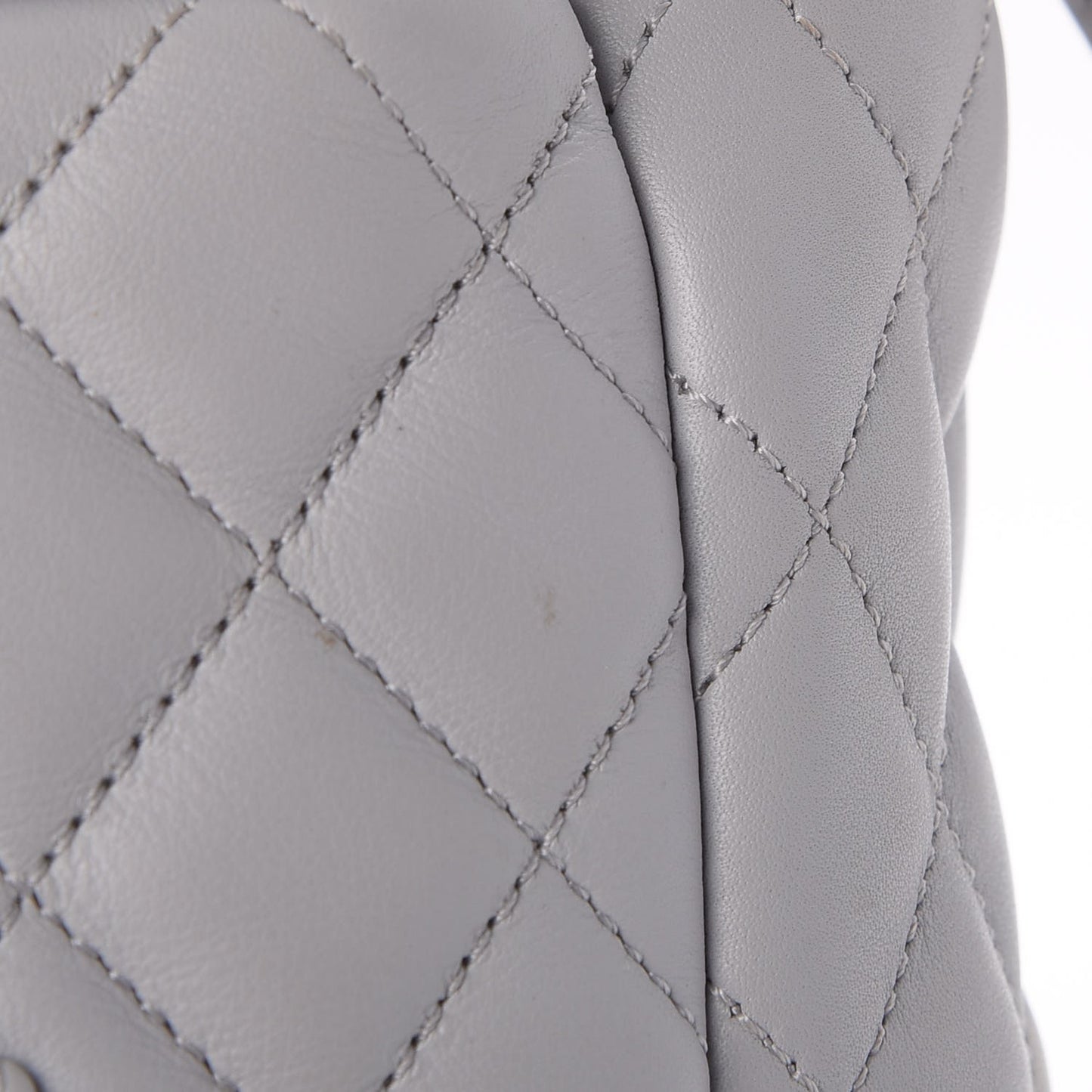Calfskin Quilted Large Urban Spirit Backpack Grey