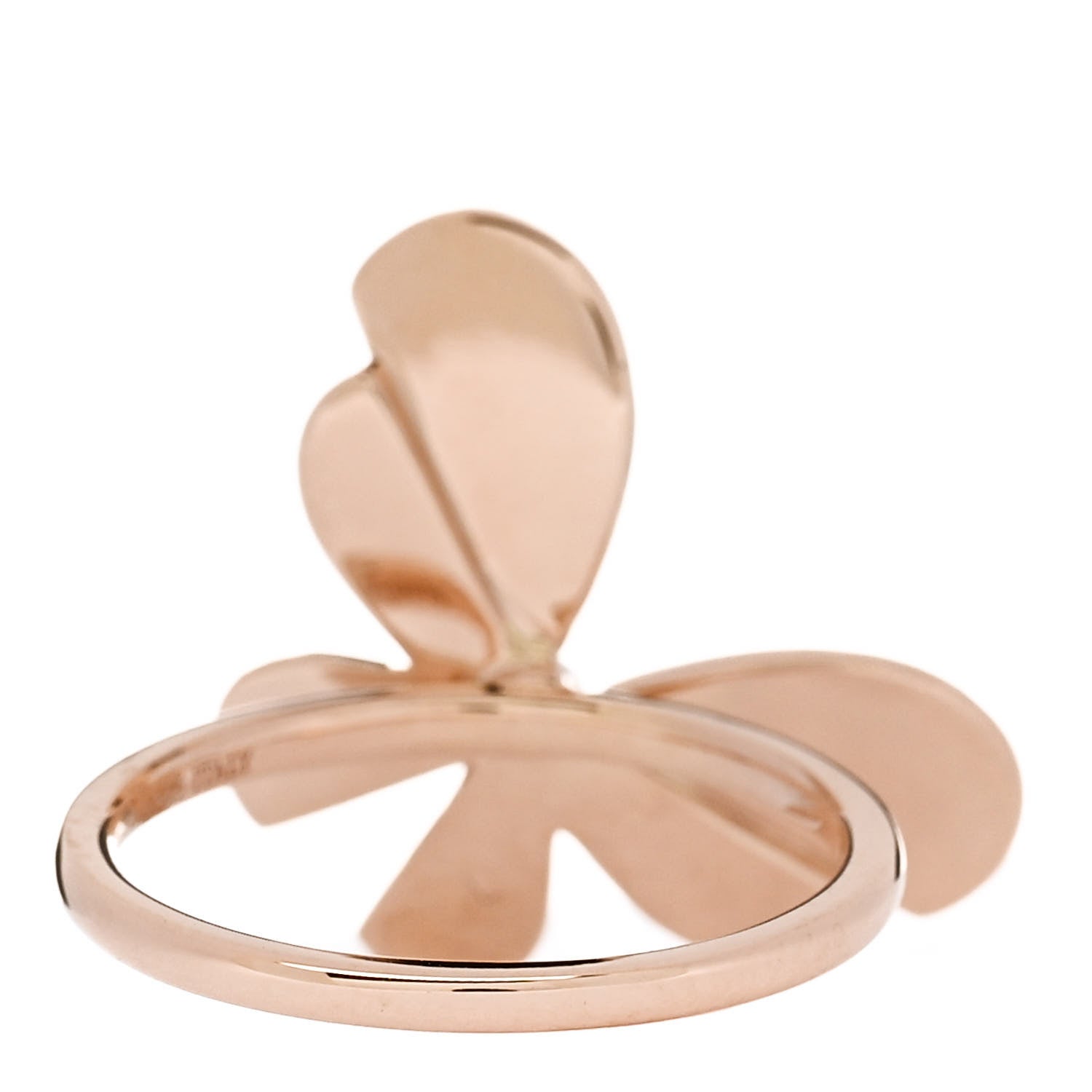 Tiffany 18K Rose Gold Sterling Silver Return to Tiffany Love Bugs Butterfly Ring 52 6 4 of 6